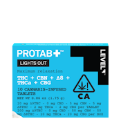 PROTAB + LIGHTS OUT THC:CBN:DELTA8:THCA:CBG