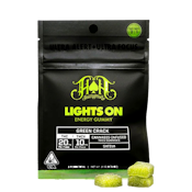 LIGHTS ON THCV GREEN CRACK 100MG (5-PACK)